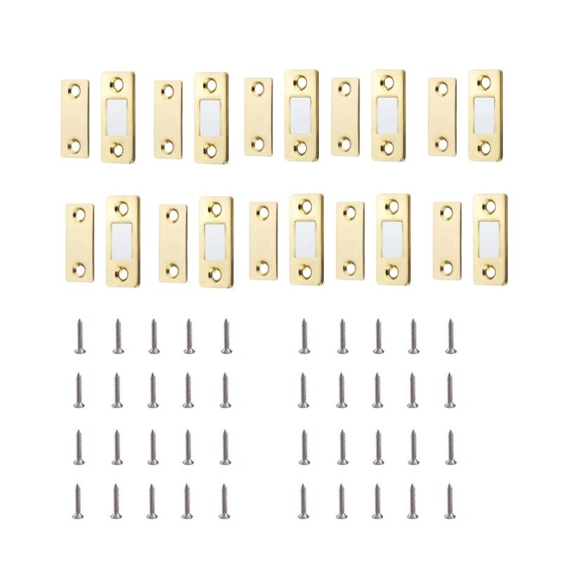 Heavy Duty Stainless Steel Magnetic Cabinet Door Catches Adhesive Drawer Magnets Magnetic Door Holder for Cabinets