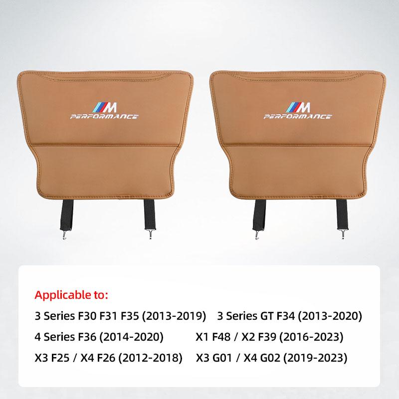 Autositz Rückenlehne Anti-Trittschutz Leder Kratzschutzbezug Für BMW E46 E90 E60 F30 F10 E39 i3 i4 X1 X2 X3 X5 X4 X6 X7