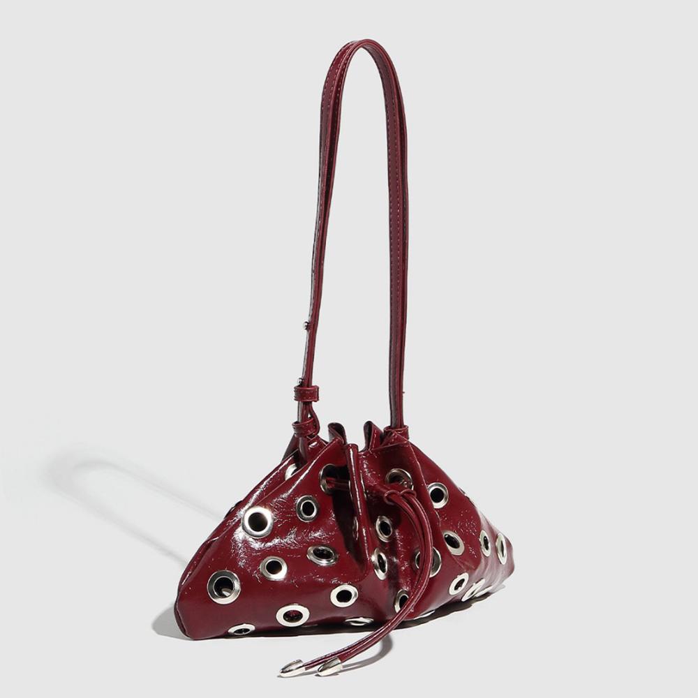 Hollow Rivet Designer Shoulder Bag Designer Luxury Bags Women Drawstring Bucket Bags Handbags Mini Purses Chic