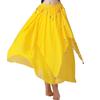 Elastic Waist Belly Dance Skirt With Dangling Coins Loose Design Fashion Costume Accessory For Shows And Parties