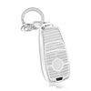 WE Car Key TPU Suitable for A B C E G S CLA CLE CLS GLA GLC GLE GLK AMG Universal Smart Key Scratch and Shock 3 White Silver [OFF GO] Cover, Material,