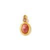 1 Piece Oval Natural Stone Charms Oval 304 Stainless Steel 14K Gold Plated Pendants For DIY Necklace Earrings Making 20mm X 10mm
