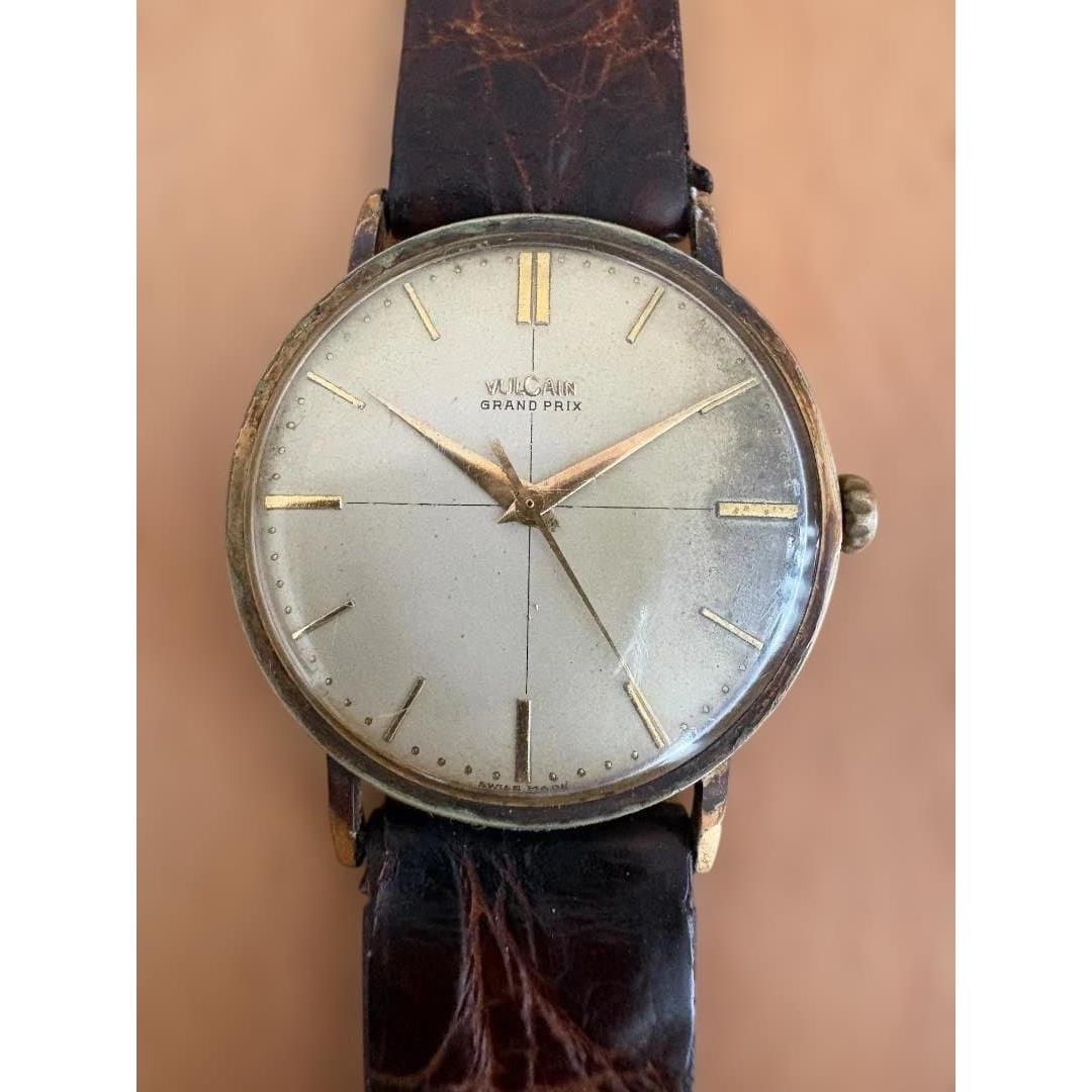 Used [Working item] Vulcain Grand Prix manual winding watch