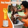 Dog Soap Dispenser Bear Shape 350ml Electric Shower Shampoo Dispenser Rechargeable Foam Sprayer For Cat Dog Pet Grooming Wash