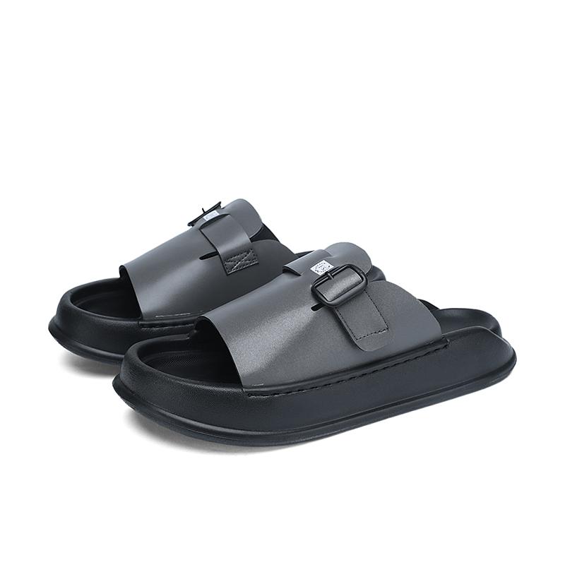 Men's summer slippers with anti slip and anti odor soft bottom casual beach beach wear suitable teenagers' sports Haken sandals