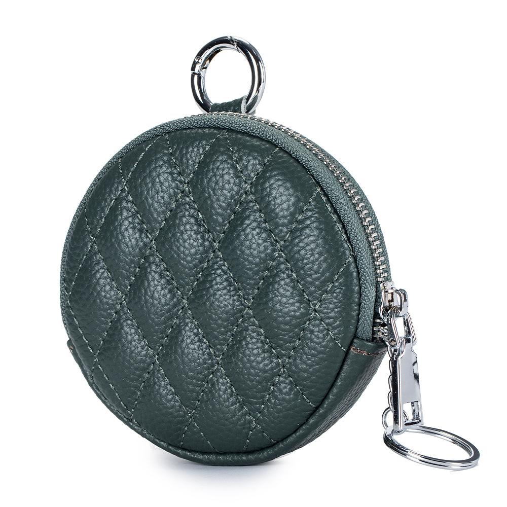 New round rhombus change bag powder small round bag earphone storage bag small coin bag small wallet female