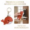 Whale Shaped Key Tag Ring Antirust GPS Case Cover Cute Access Card Holder  For Keys Bag Wallet
