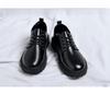Men's Black Leather Martin Boots - British Style Casual Formal Shoes for Summer 2025