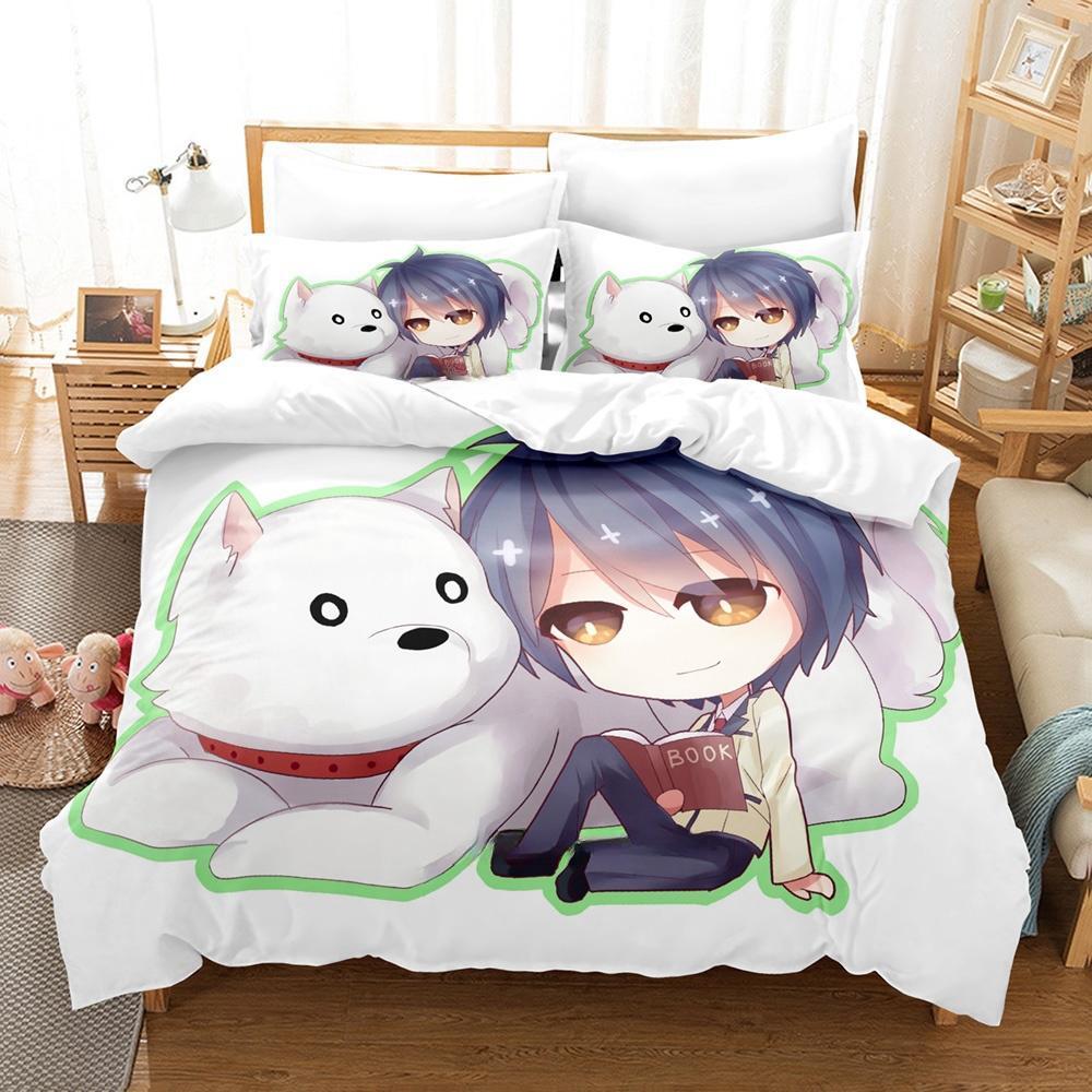 New Aho Girl Bedding Set Single Twin Full Queen King Size Bed Set Adult Kid Bedroom Duvet cover Sets Cool Anime Bed Sheet Set