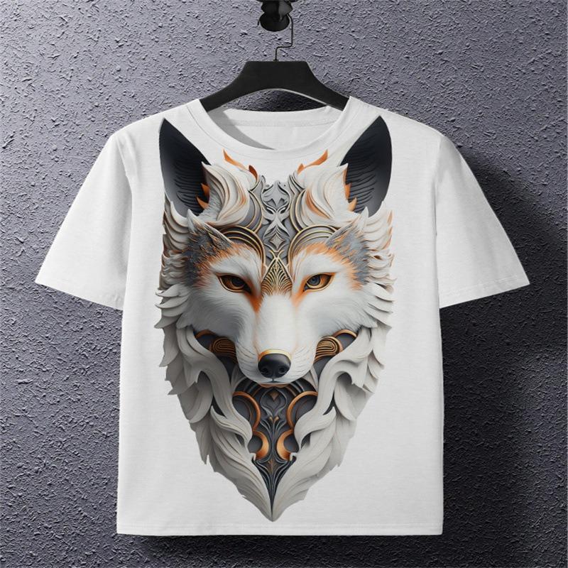 Spring Men's Shirt Short Sleeved Fashion Daily Casual 3D Sports T-shirt