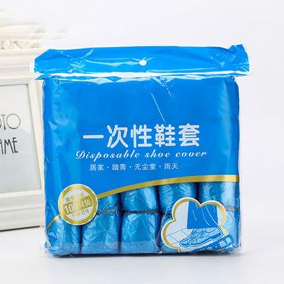 Skoöverdrag i plast för engångsbruk tjockt slitstarkt PE skoskydd Halkfritt Dammtätt och vattentätt skoskydd