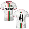Mode Palästina Flagge Fußball T-Shirts Trend Sommer Kurzarm Nationalemblem 3D-gedruckte Sport-T-Shirts Lose Atmungsaktive Oberteile