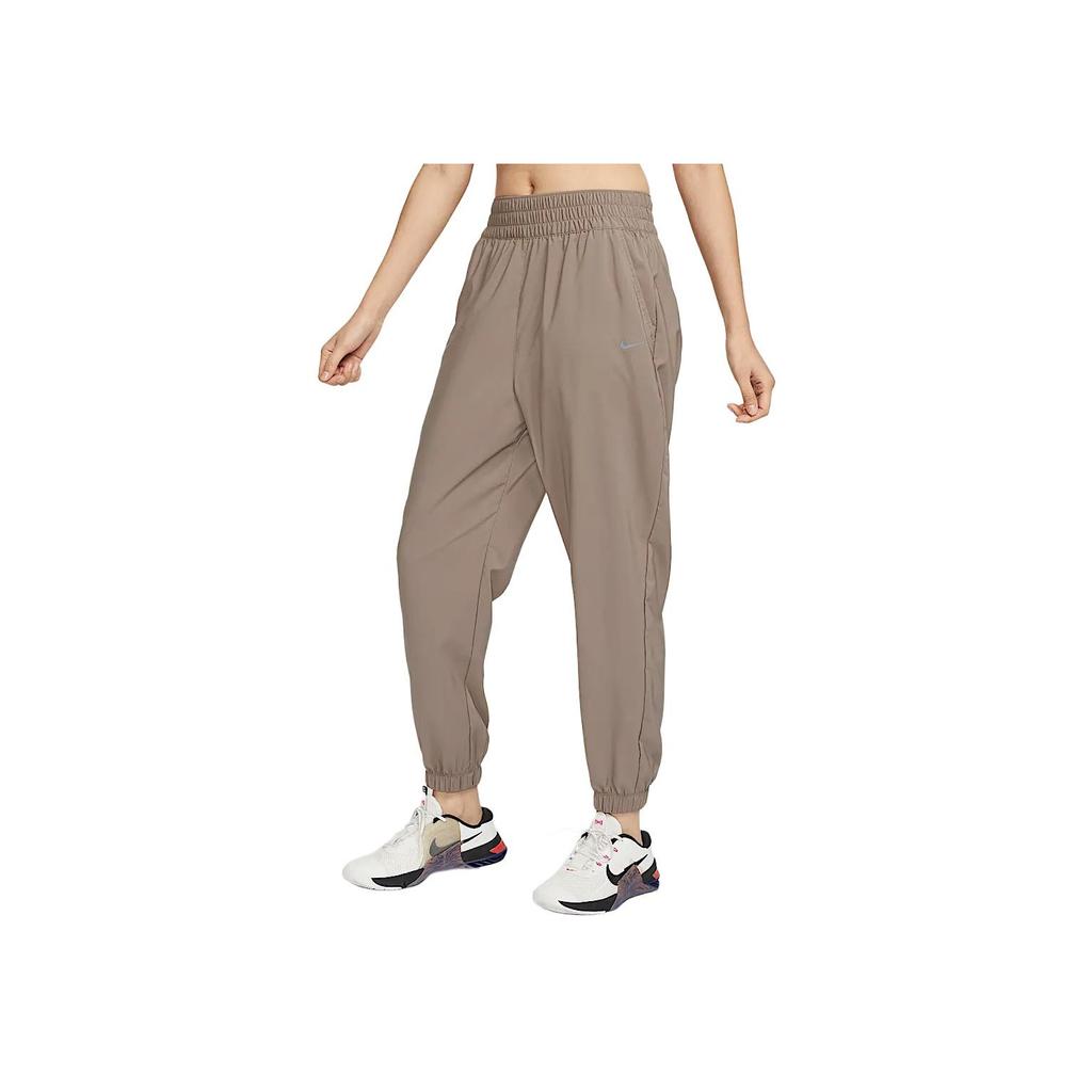 Nike Dri-Fit One High Waist Quick-Dry Fashion Cropped Pants Women Bottoms Mink-Brown Black HJ1051-233