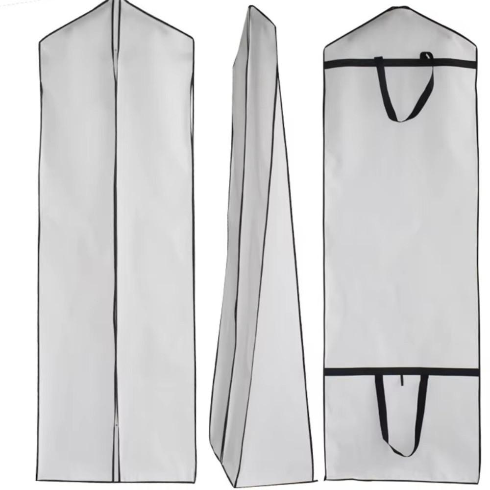 Large Size Wedding Dress Dust Cover Double-sided Non-woven Fabric Dustproof Cover Case Breathable Thickened Garment Storage Bag