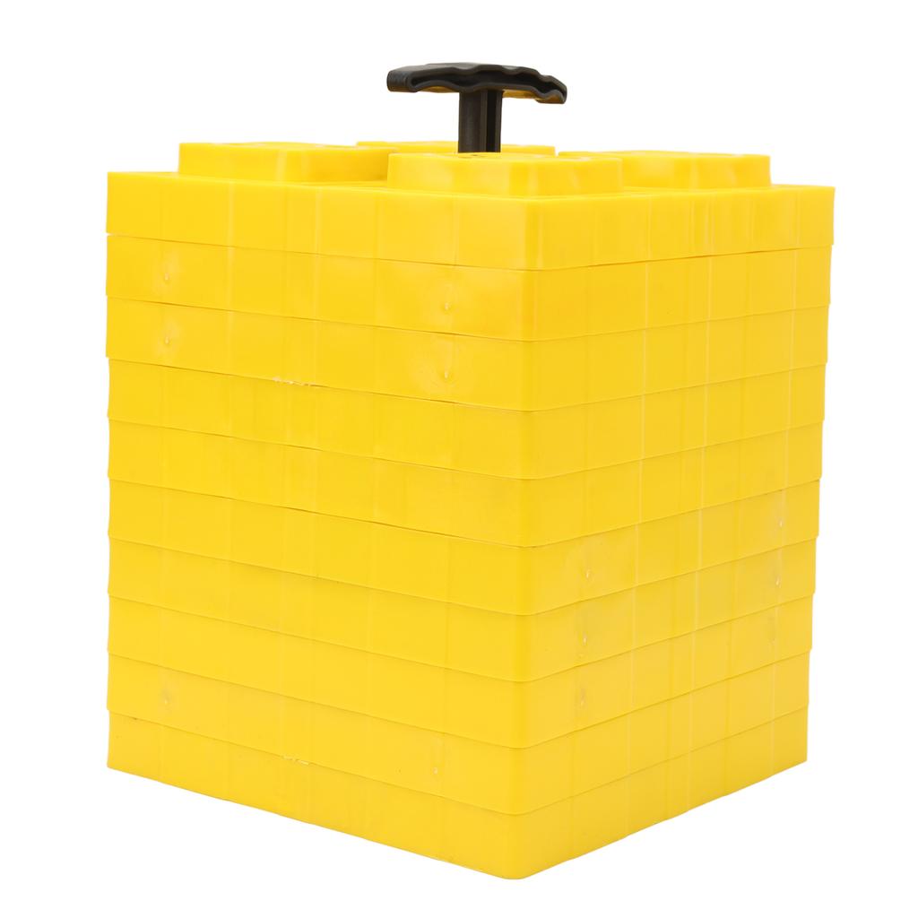 10 peças de blocos de nivelamento para campistas, almofadas antiderrapantes, design de blocos de nivelamento para serviços pesados com bolsa de armazenamento para