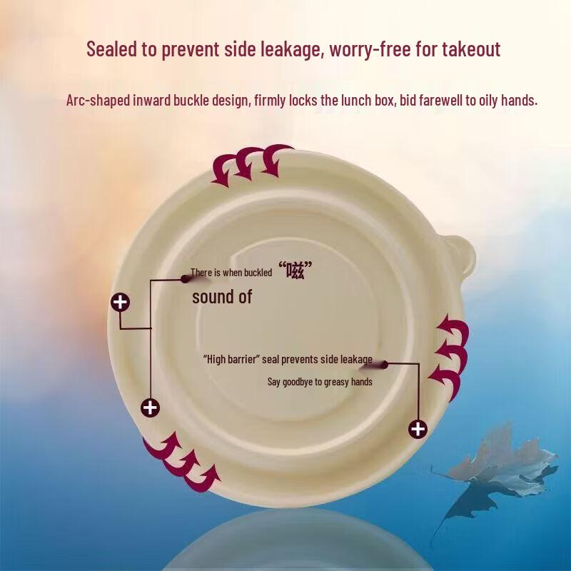 Biodegradable Corn Starch Round Food Containers