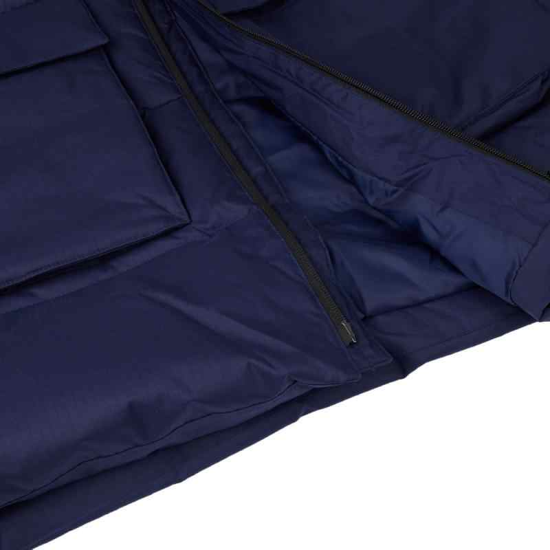 Puma Hooded Down Coat Simple Fashion Zipper Drop Shoulder Long Sleeve Down Jacket Men Coats Blue 678321-06