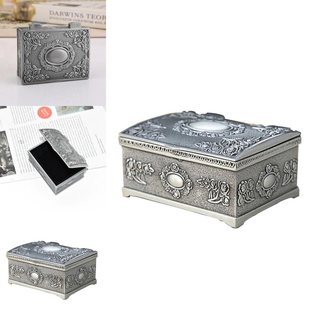 Charming Small Rose Flower Design Jewelry Box For Rings Earrings Necklaces Gifts