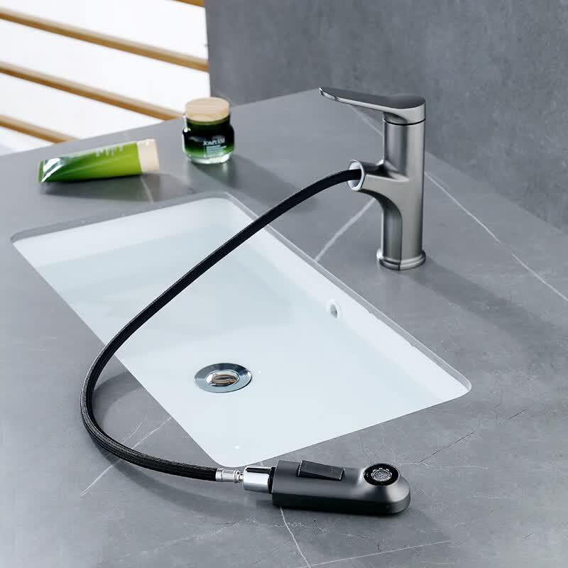 OEING Gunmetal Grey Pull-out Basin Faucet Sink faucet bathroom faucet kitchen faucet