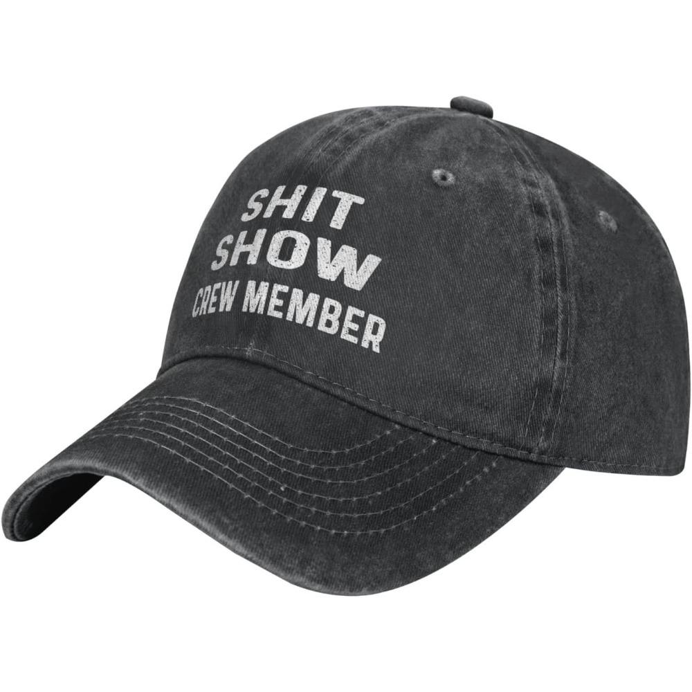 Funny Hat Shit Show Crew Member Hat Women Dad Hats Adjustable Caps