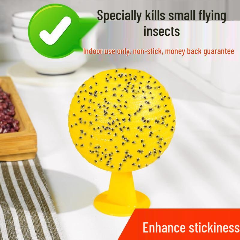 

Ловушка для плодовой мушки и комара: Уничтожитель насекомых и репеллент от комаров для использования в помещении/на улице с липкой шариковой приманкой Yellow Ball - Kitchen/Living Room