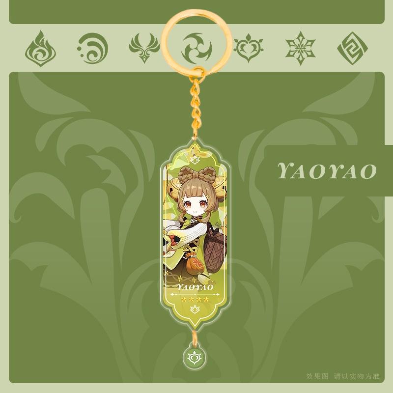 Genshin Impact Acrylic Double Sided Keychain Cartoon Keychains