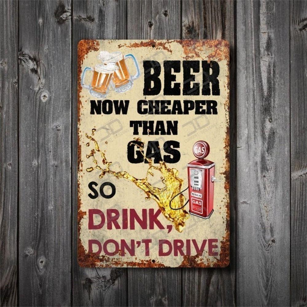Beer poster on the wall, metal plaque 20x30cm