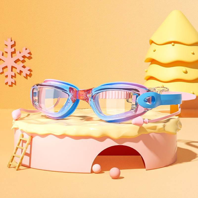 Children s Swimming Goggles HD Waterproof Anti-fog Glasses Boys Girls Professional Diving