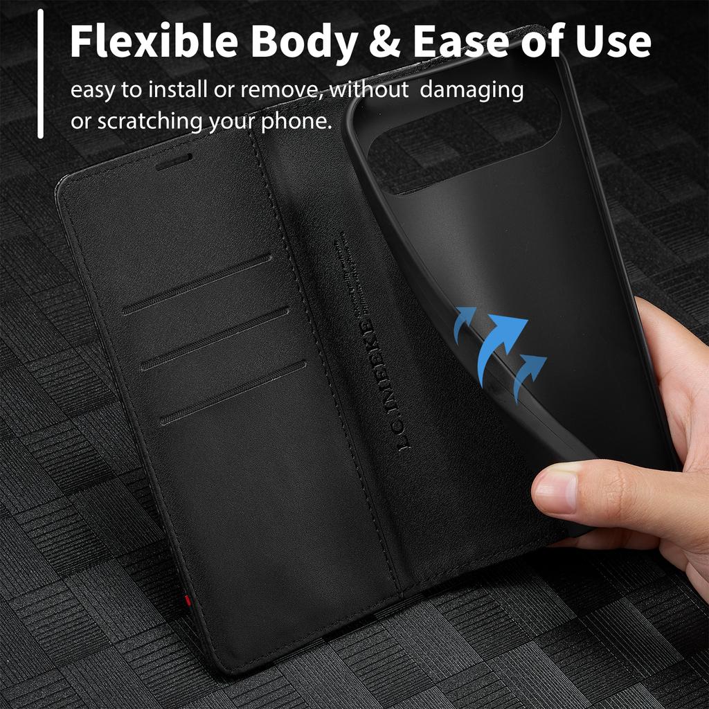 Luxury Carbon Fibre Leather Case For Google Pixel 9 10pro XL Wallet Card Solt Flip Magnetic Cover For Pixel 9 8 7 6 Pro 9A 8A 7A