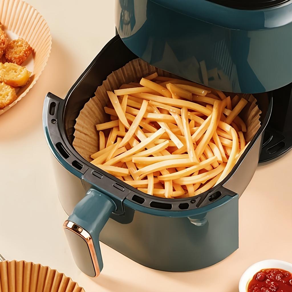50Pcs Air Fryer Disposable Paper Non-Stick Airfryer Baking Papers Square/Round Air-Fryer Paper Liners Paper Kitchen Accessories