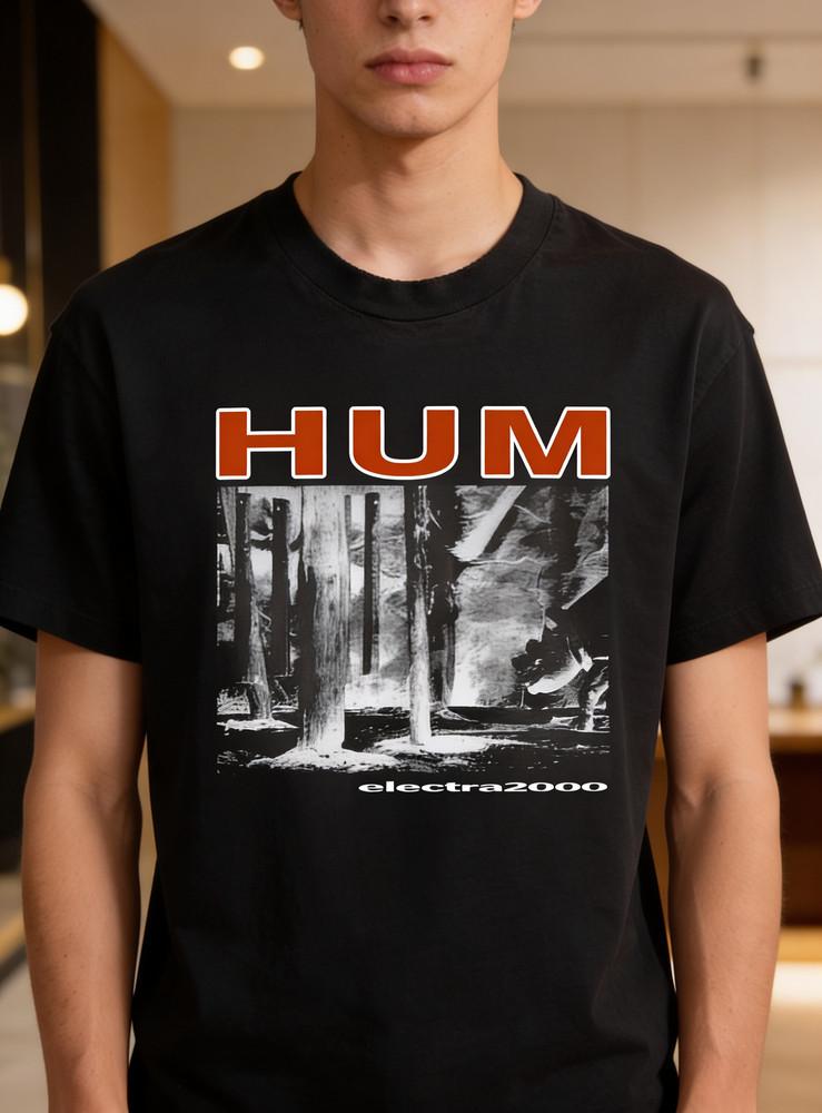 

Reprint HUM Band Electra 2000 Charcoal basic Style T shirt Unisex T-Shirt S