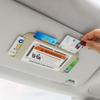 Car Sun Visor Card Holder Auto Interior Card Organizer Pasting Box Card Storage Holder Universal for Instrument Panel and Door