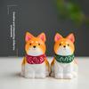 Hundefigur aus Holz mit süßem Design für Geschenk und Wohnkultur
