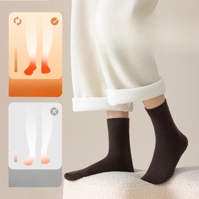 Wool Socks for Women To Keep Warm In Autumn and Winter. Merino Wool Mid-calf Socks, Thickened Socks, Cold-resistant Socks for Women
