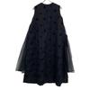 noir kei ninomiya [Excellent Condition] AD2019 3D-O011 Floral Jacquard Tulle Sleeveless Dress dress M blackUsed