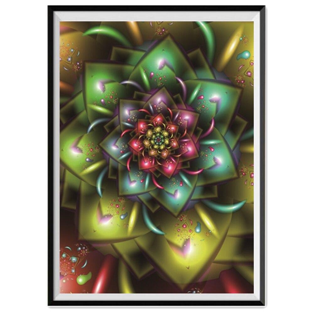 Diamond Painting Colorful Mandala Flower DIY 5D Diamond Embroidery Cross Stitch Crystal Mosaic Design Indoor Wall Decoration Pai