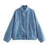 Woman Tweed Jacket Coat Fluffy Plush Jackets for Women Bomber Jacket Coat Autumn Winter Black White Demi-season Jacket