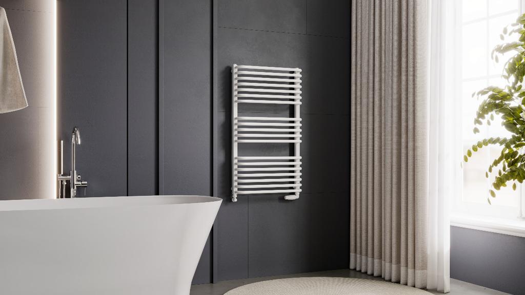 Luxrad Salto I Bathroom Radiator 920 X 530 Mm White 536W