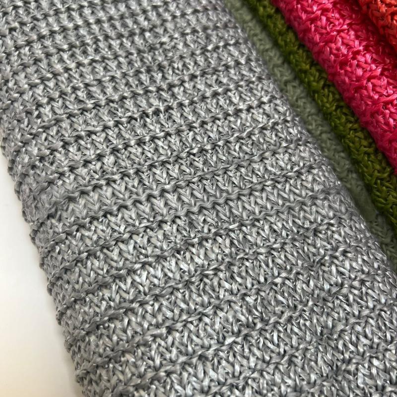1 Yard PP Raffia Woven Fabric Breathable Eco-Friendly PP Straw Hand Knit Material Handmade DIY Beach Straw Hand Bag Material
