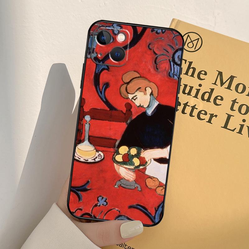 Custodia per Telefono con Pittura Artistica di Henri Matisse per iPhone 17 16 15 14 13 12 11 Pro Max mini XR 16e 15 16 Plus 17 Air Copertura Completa