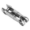 Double Anchor Swivel Connector 316 Stainless Steel Heavy Duty Multi Directional Mooring Connector 3200 Lbs Capacity for