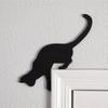 Sturdy Metal Cats Silhouettes for Door Frames Stylish Home Accent Accessory in Various Poses Home Accessory Decoration