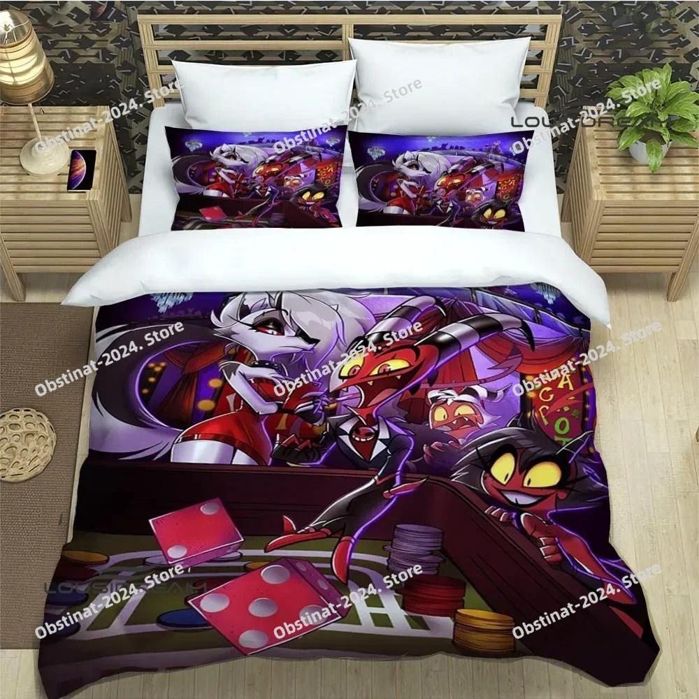 H-Helluva-Boss Cartoon Bedding Sets Exquisite Bed Supplies Set Duvet Cover Bed Comforter Set Bedding Set Luxury Birthday Gift