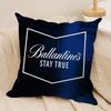 Whiskey B_Ballantine'S Kunst Kissenbezug Seidiger Kurzer Plüsch Beidseitig Bedruckter Kissenbezug Für Sofa Alle Jahreszeiten Heimdekoration Geschenk