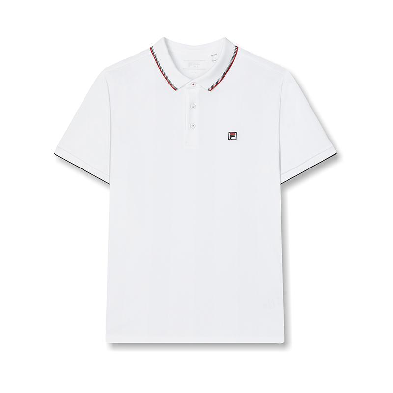 New FILA Polo Shirt Men's Standard White F11M421123FWT