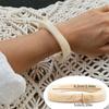 Wind Amber Smudged Acrylic Bracelet, Fashionable Irregular Translucent Resin Wide Bracelet