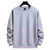 Unisex Unifarbenes Rundhals-Sweatshirt Lockerer Schnitt Langarm Freizeit-Oberteil Tägliche Kleidung