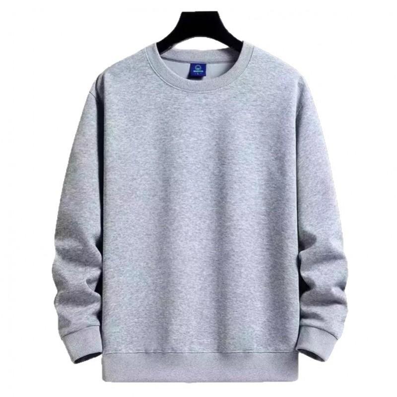 Unisex Unifarbenes Rundhals-Sweatshirt Lockerer Schnitt Langarm Freizeit-Oberteil Tägliche Kleidung
