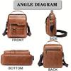 Crossbody Bag Women'S Shoulder Bag Vintage Leather Vertical Hand Business Women'S Casual Leather Bag Satchel Bag For Women