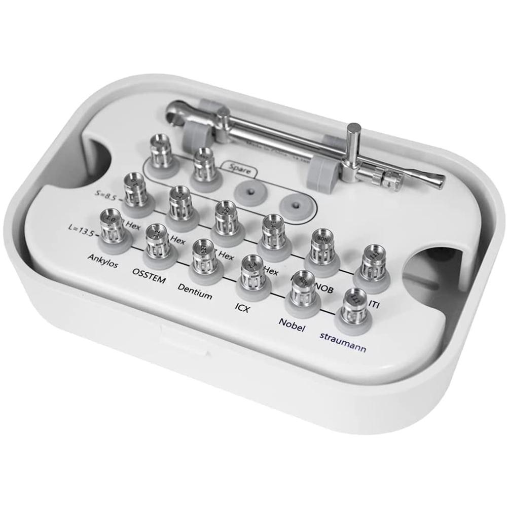 Niceden Zahnärztliche Ausrüstung Implantat-Drehmomentschlüssel / Labor-Abutment Zahnimplantat-Schraubenentfernungs-Kit Drehmoment-Schraubendreher